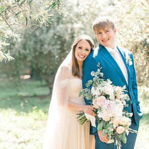 Blush and cream tones in your wedding dress can really soften the look of your wedding photos for your northern ca event.