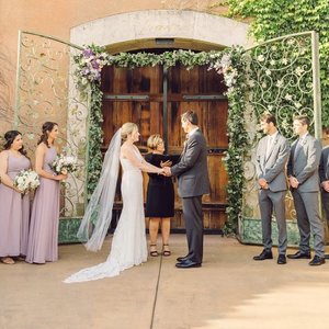 Viansa Winery, Sonoma is amazing because it has multiple different ceremony backdrop options, including these gorgeous doors